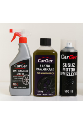 CarGer Profesyonel Araç Bakım Seti – Susuz Motor Temizleyici, Jant ve Lastik ...