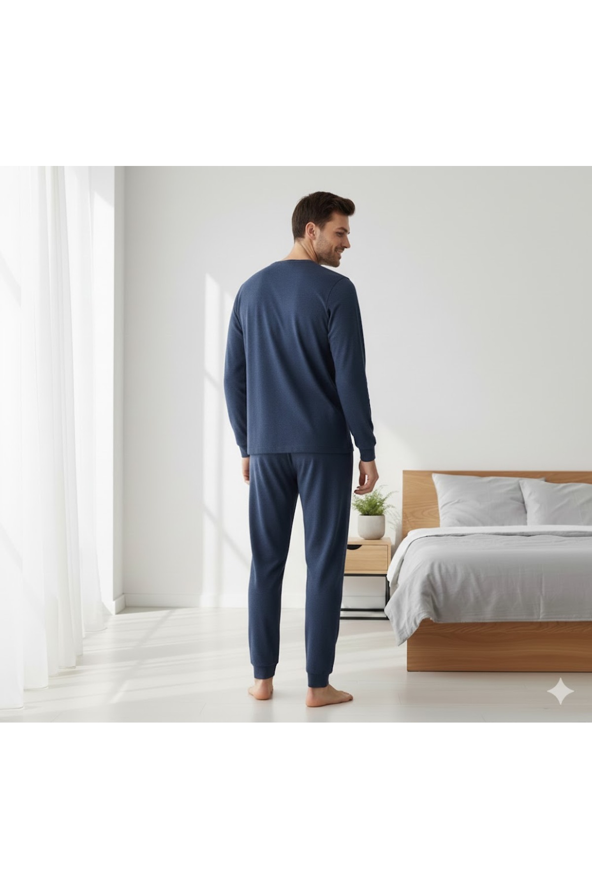 FAMES PİJAMA Erkek Uzun Kol Kışlık Pijama Takımı görsel 4