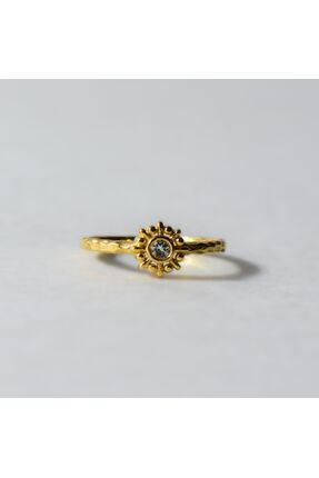 Lithora Jewellery Doğal Mavi Topaz Taşlı Gümüş Yüzük