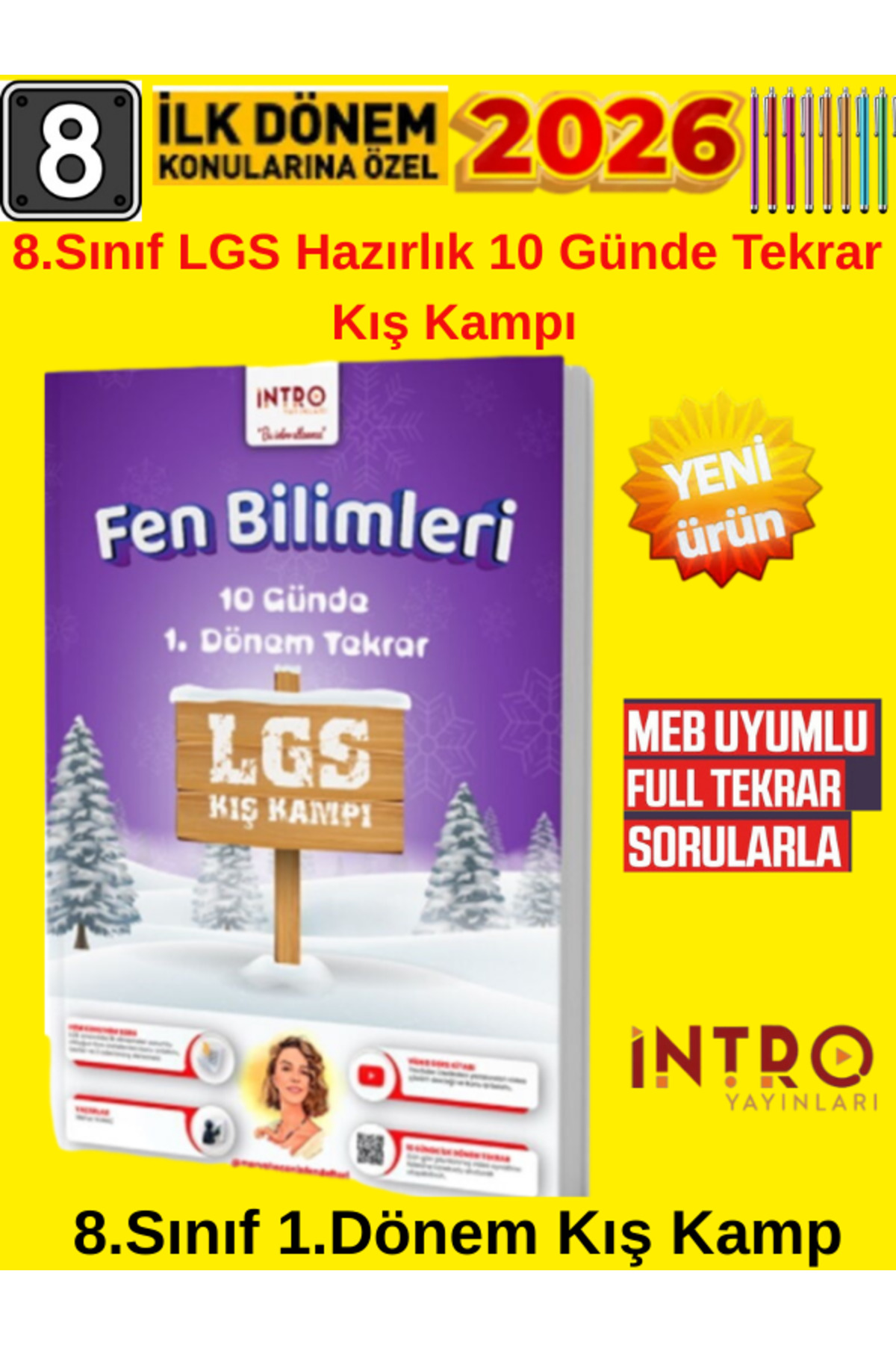 Mozaik Yayınları İntro 8.Sınıf Lgs Matematik-Türkçe-Fen Yarıyıl 1