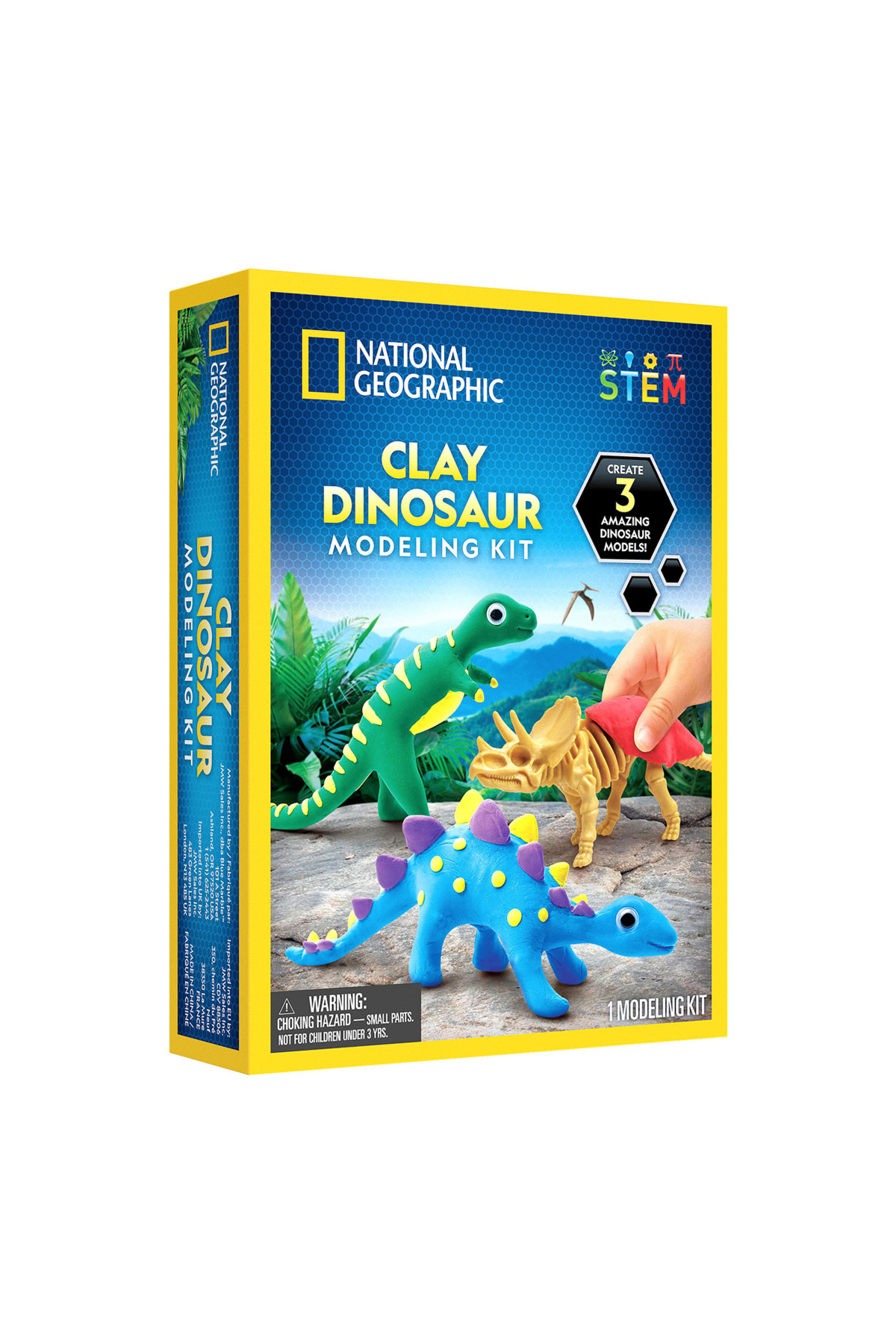 کیت مدل‌سازی دایناسور با گل رس