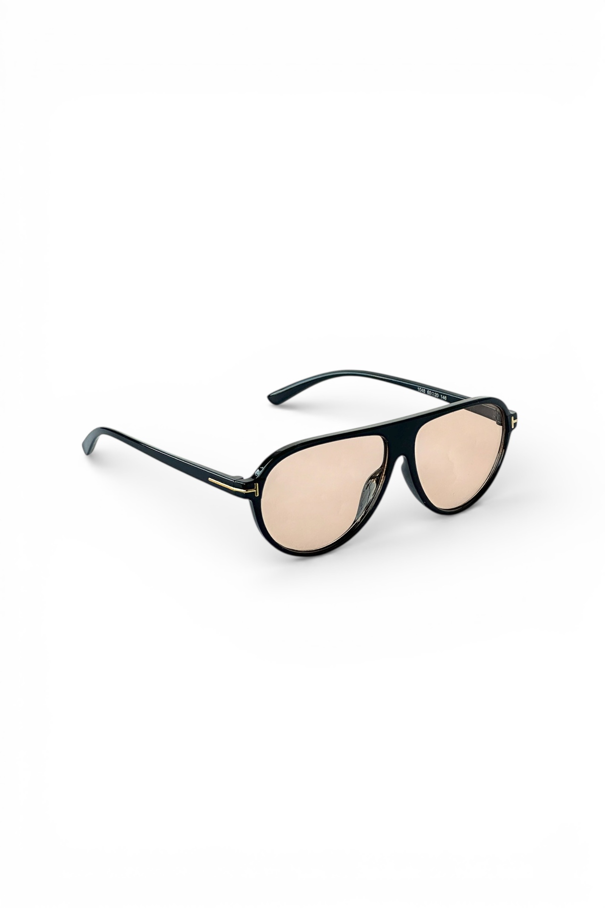 REN EYEWEAR Sepia Air Unisex Siyah Çerçeve Nude camlı Pilot Güneş Gözlüğü | UV400 Koruma görsel 4