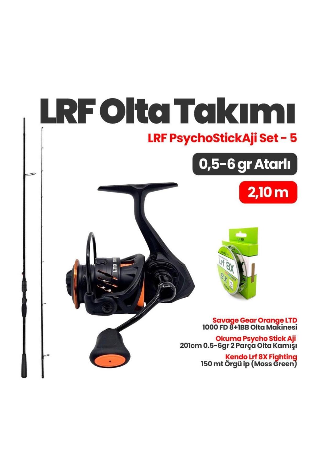 Okuma Psycho Stick Aji 6'7'' 201cm Kamış - Savage Gear Orange LTD