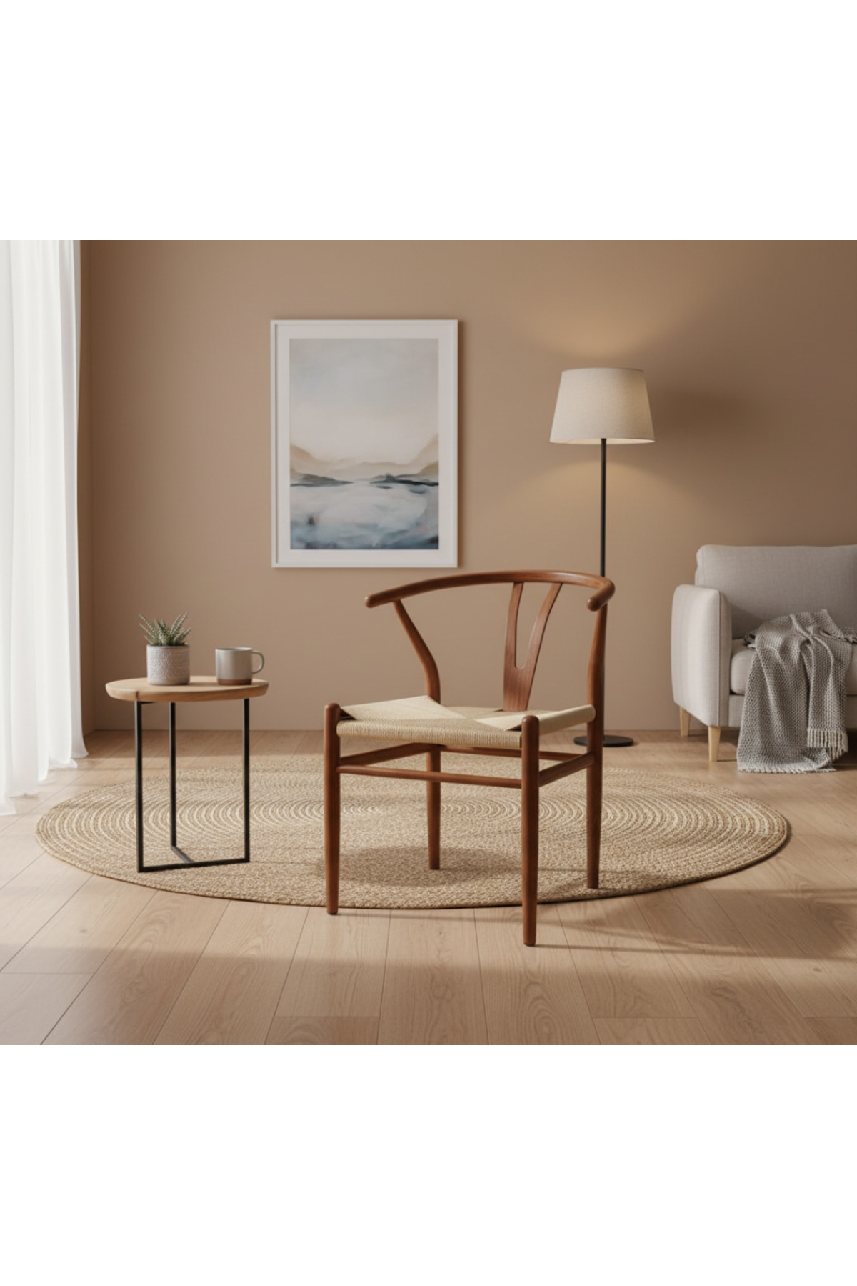 كرسي حديقة معدني عصري بتصميم مريح وأنيق