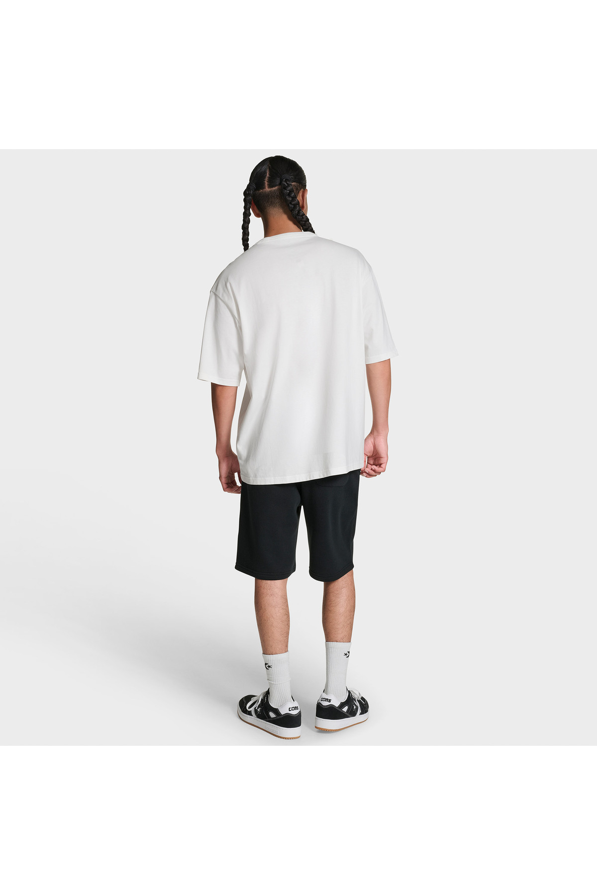 Converse CONS Erkek Beyaz Loose Fit T-Shirt görsel 3