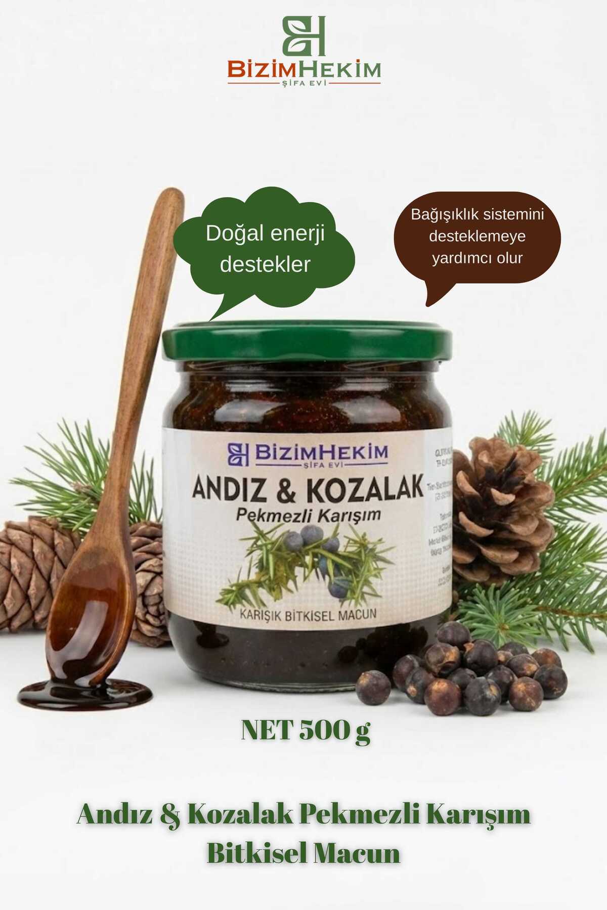 BİZİMHEKİM ŞİFA EVİ %100 Doğal Andız & Kozalak Pekmezi 500 gr