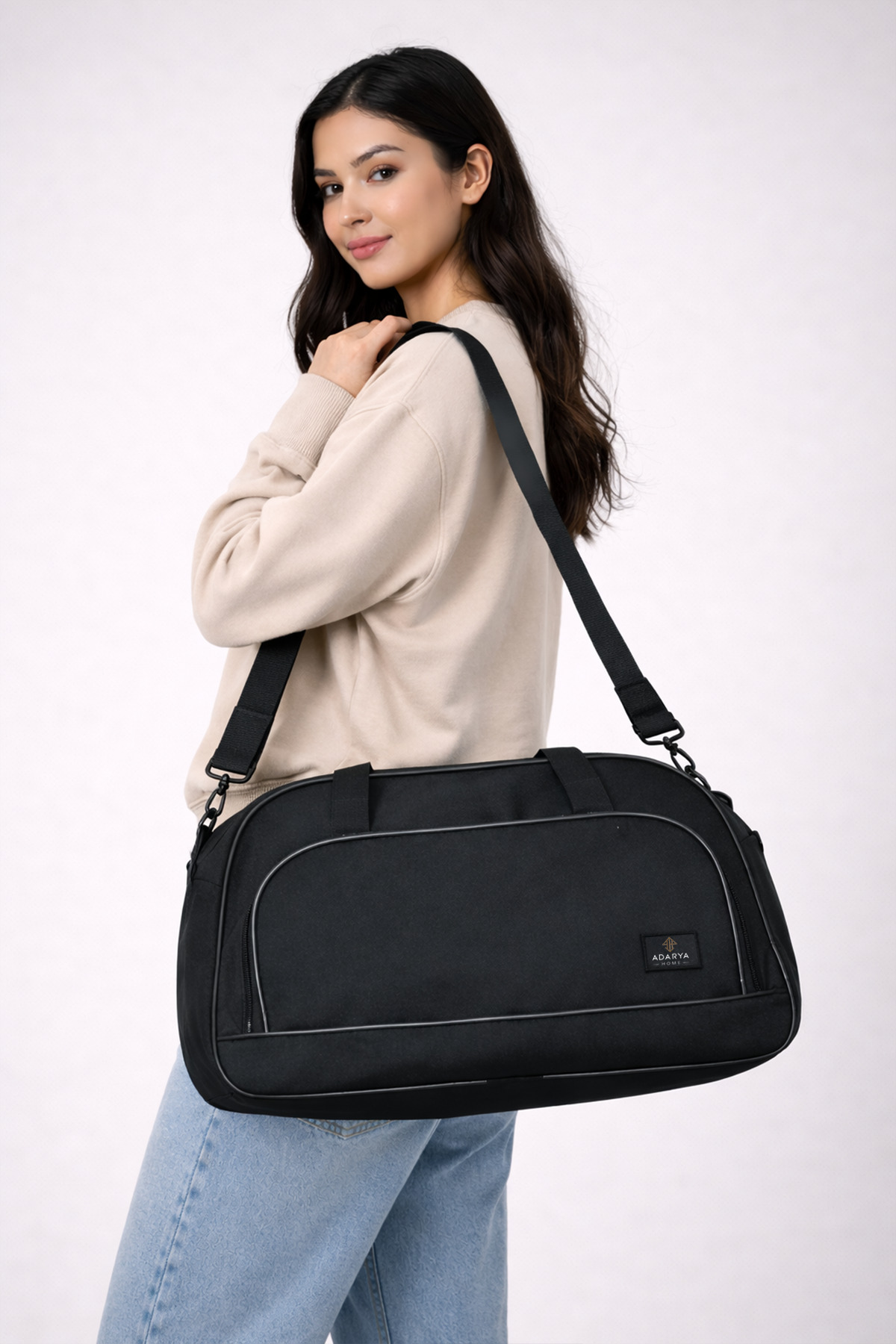 ADARYA HOME  Askılı Orta Boy Spor Seyahat Fitness Çantası Kadın Ve Erkek Için