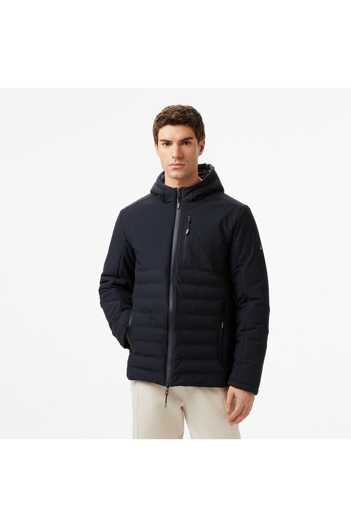 Nautica Erkek Siyah Regular Fit Mont
