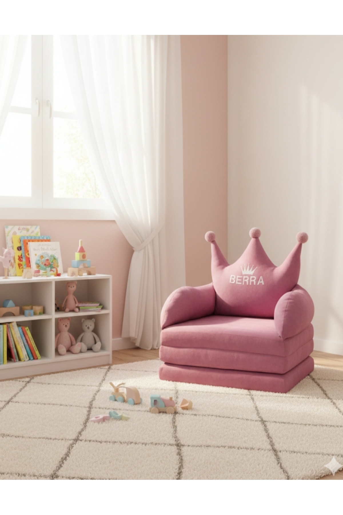 ABT Pembe oyun halısı katlanabilir koltuk yatak fotoğrafı 2 (önizleme)