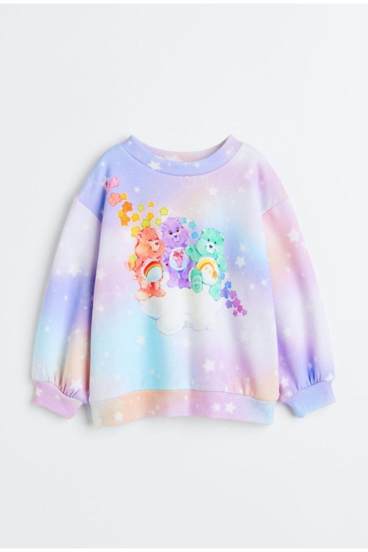 SİELA ÇOCUK Ayıcık Baskılı Kalın Şardonlu Kız Çocuk Sweatshirt Lila fotoğrafı 3 (önizleme)