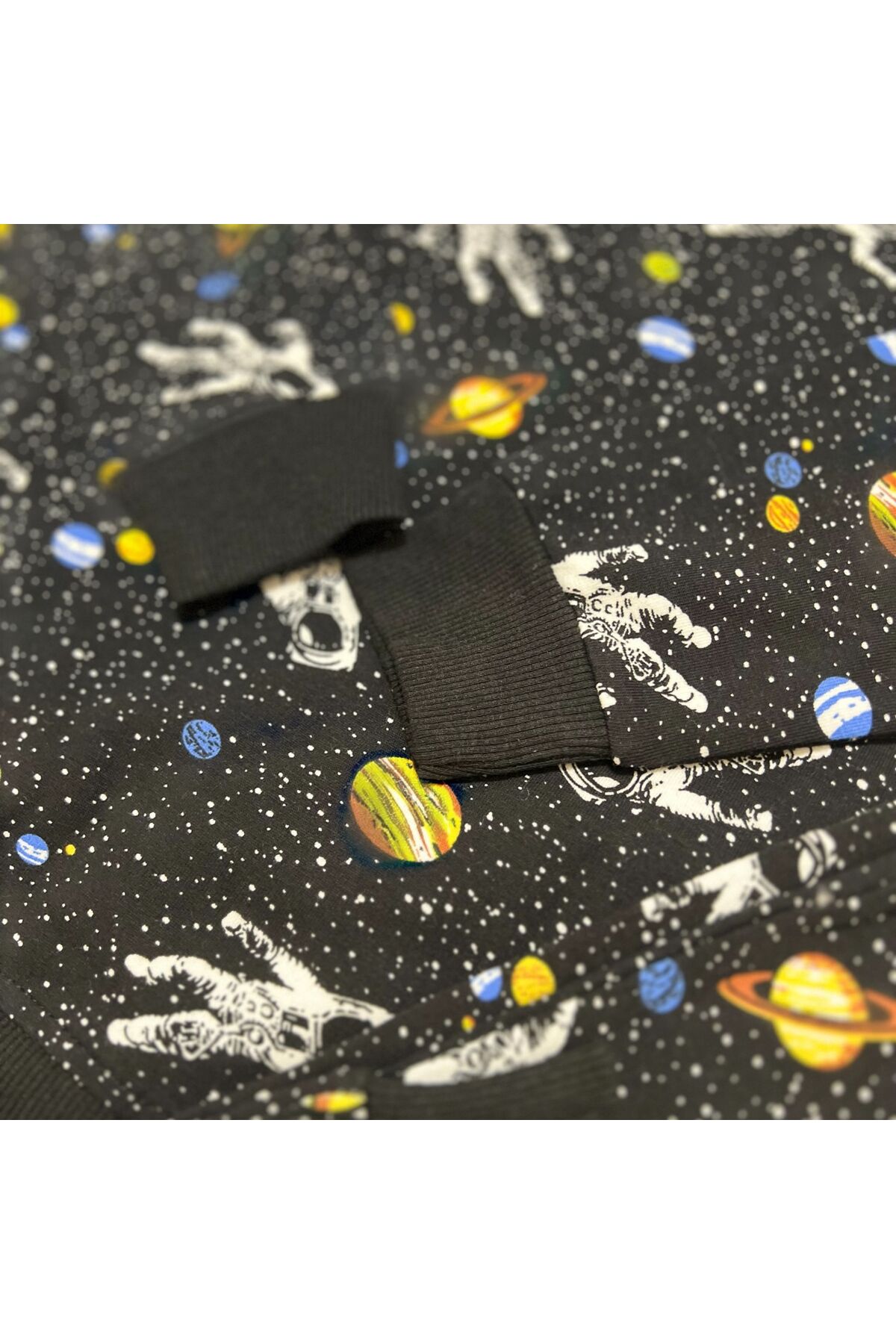 İsobel Kids SİYAH %100 PAMUK SÜPREM KUMAŞ İKİ İPLİKLİ ÇİFT CEPLİ ERKEK ÇOCUK PİJAMA TAKIMI fotoğrafı 6 (önizleme)
