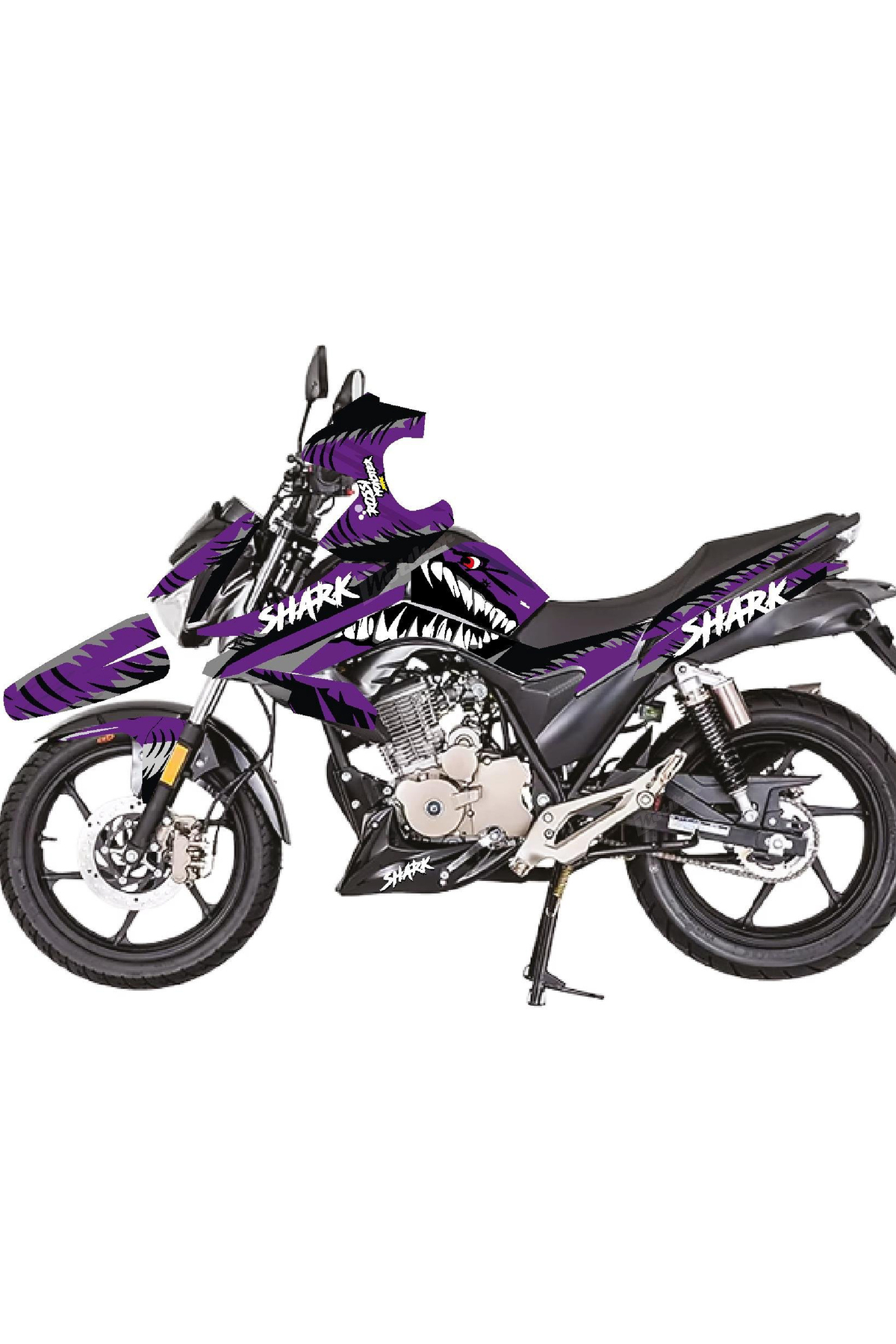 KAPLAMA MERKEZİ Mondial Drift L Mor Shark (Köpekbalığı) Sticker