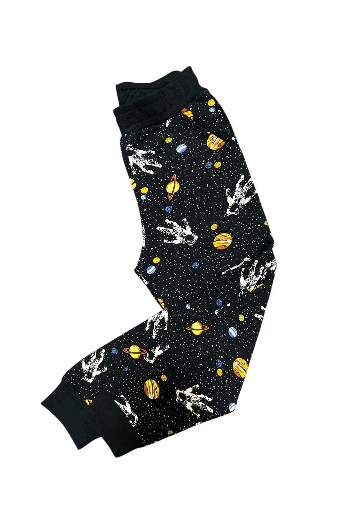 İsobel Kids SİYAH %100 PAMUK SÜPREM KUMAŞ İKİ İPLİKLİ ÇİFT CEPLİ ERKEK ÇOCUK PİJAMA TAKIMI fotoğrafı 5 (önizleme)