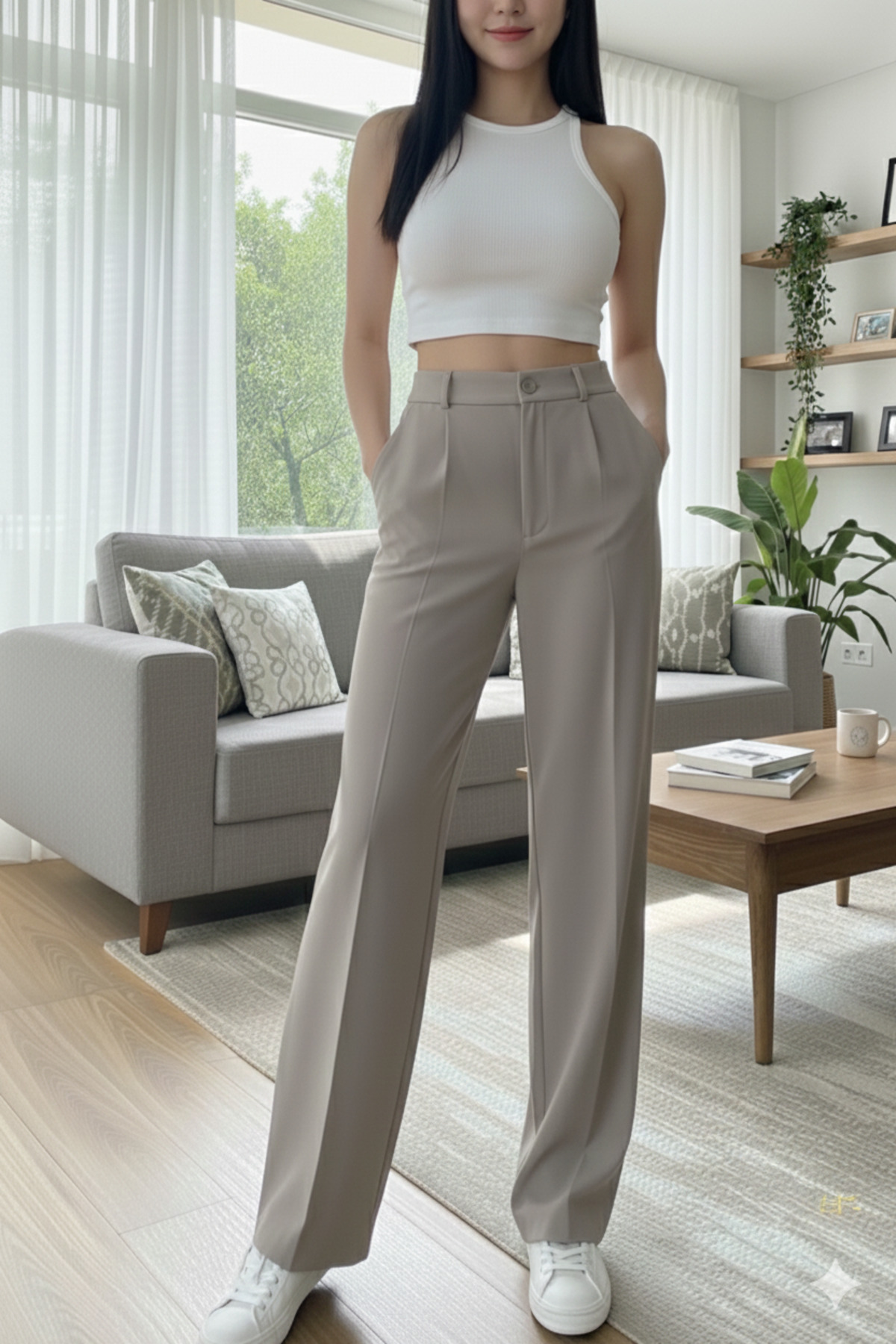 Miss Ariena  Yeni Sezon Oversize Palazzo Pantolon 2026 - Görsel 3