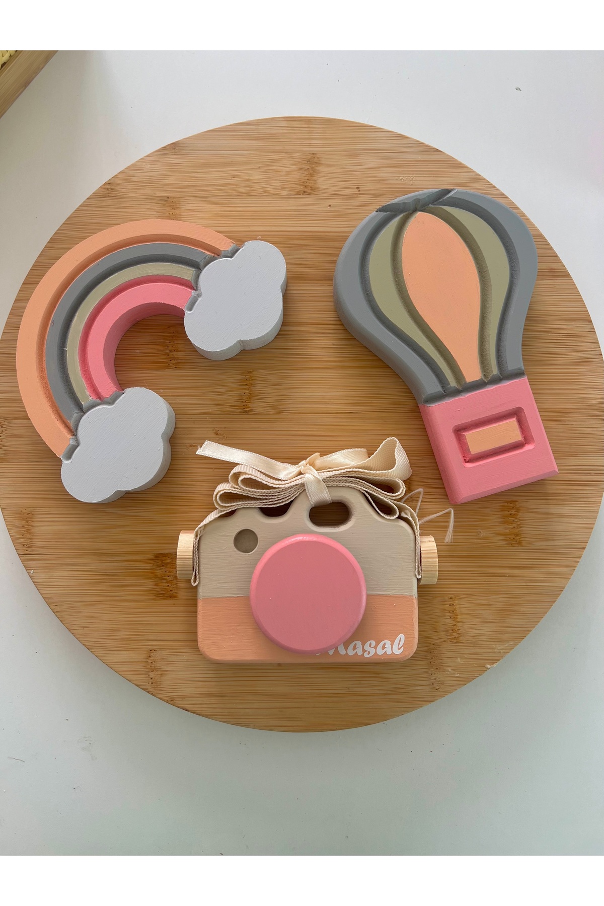 3 lü objeli set bebek hediyelik oda dekorasyon