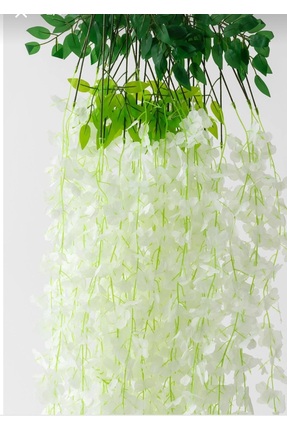 Miha Deco 12li beyaz sarkan akasya ev dekor süsü