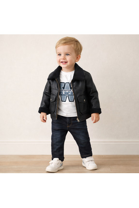 Canöz Deri çeketli 3.lü takım