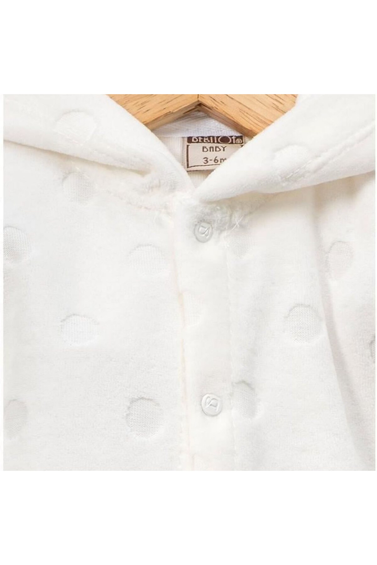 Bebitof Puan Desenli Kadife Hırka 60054 fotoğrafı 2 (önizleme)