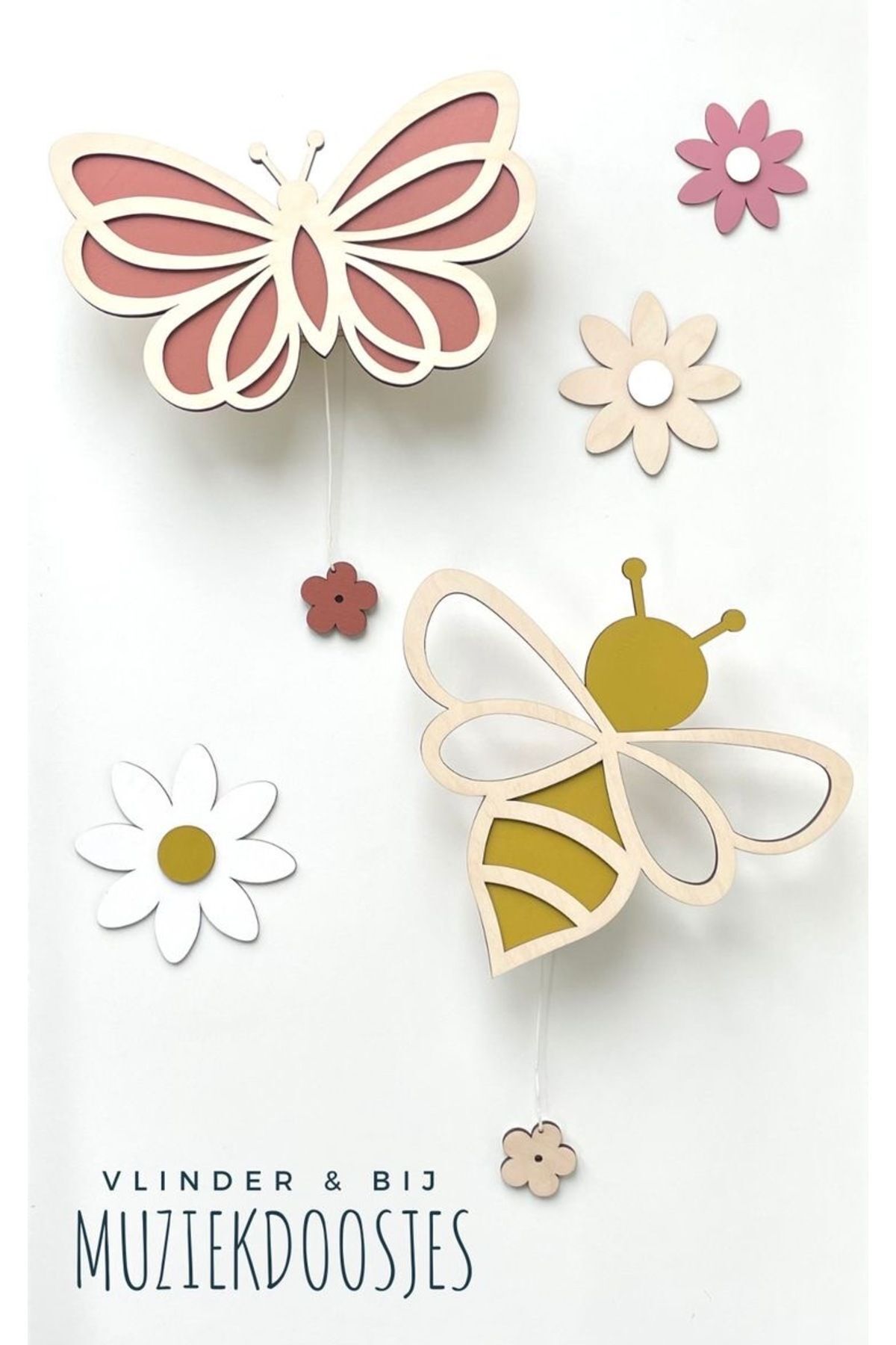 Bee Butterfly and Daisies led Nursery Decoration - Fun and Safe Lighting