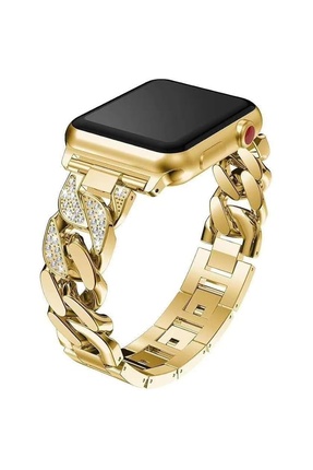 Alstrap Watch 11-10(46mm) 9 8 7(45mm) 6 5 4 SE(44mm) Uyumlu Taş Detaylı Lüks ...