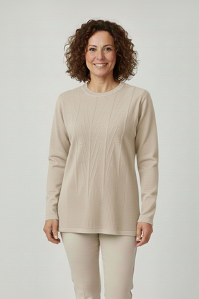 Ravencia Kadın Triko Mevsimlik Soğuk İplik Bisiklet Yaka Genç Anne Kazak