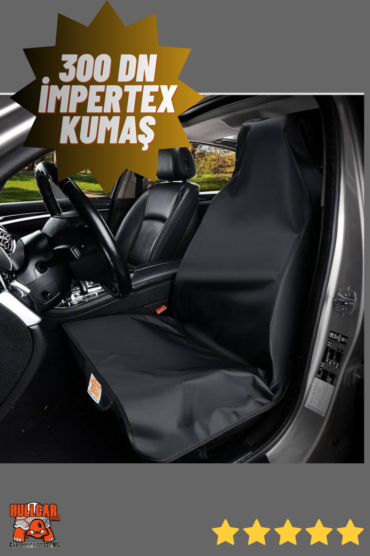 Hullcar , Çok Amaçlı Oto Koltuk Kılıfı, Yırtılmaz, Su geçirmez Araç kılıfı, Üniversal Koltuk Koruyucu fotoğrafı 3 (önizleme)