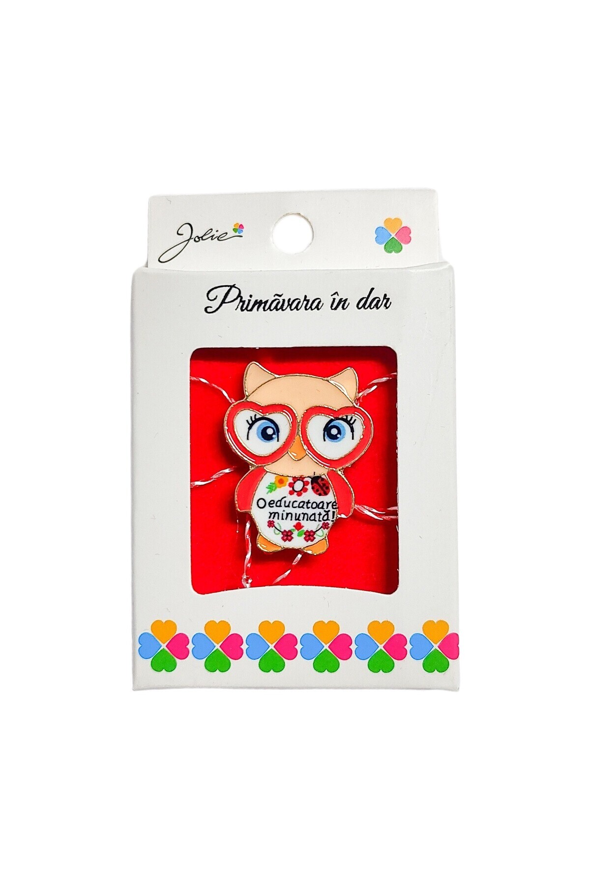 Flippy Малка брошка в кутия „Овул, прекрасен преподавател“, Джоли