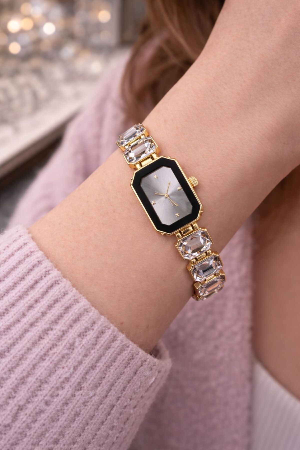 T-GOER  SWAROWSKİ TAŞLI KADIN KOL SAATİ