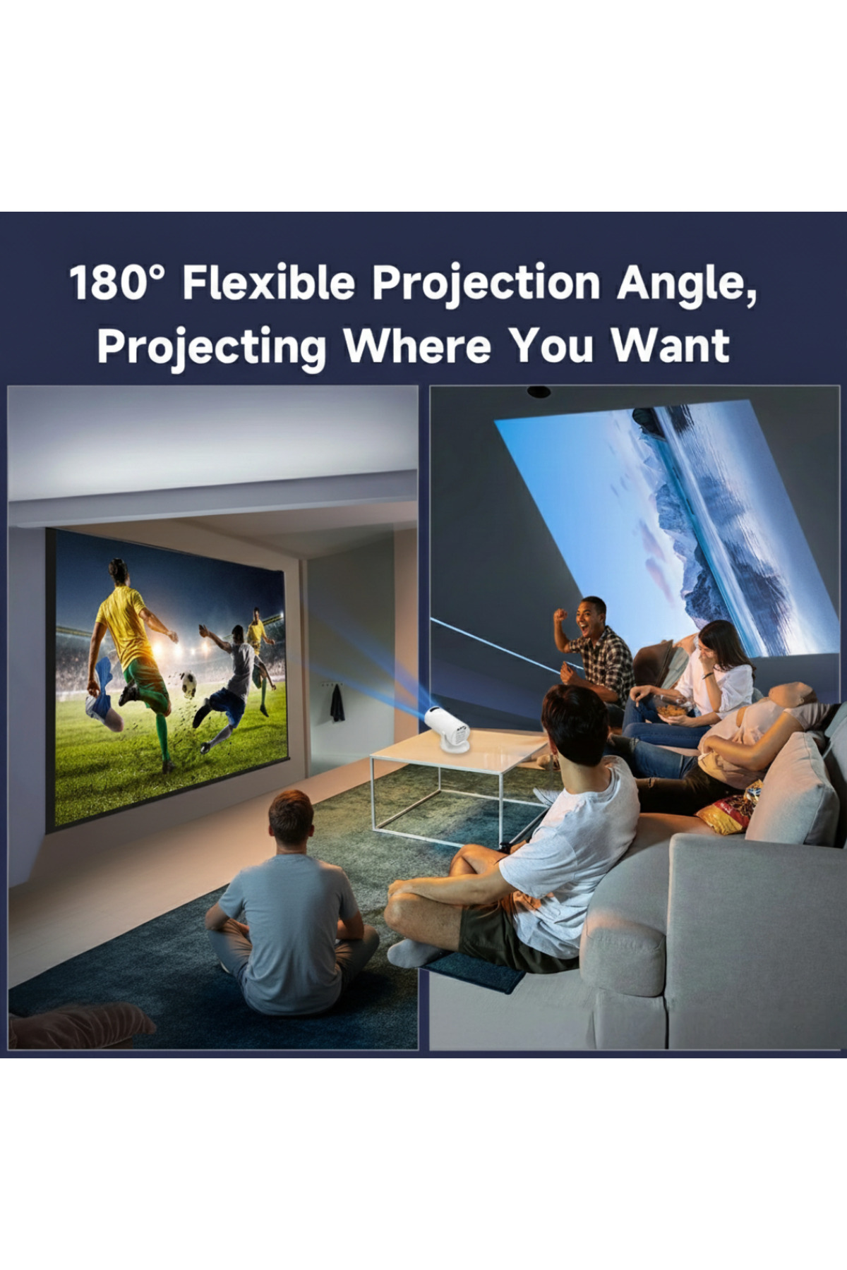 جهاز عرض الوسائط المتعددة للمسرح المنزلي LED Hy300...