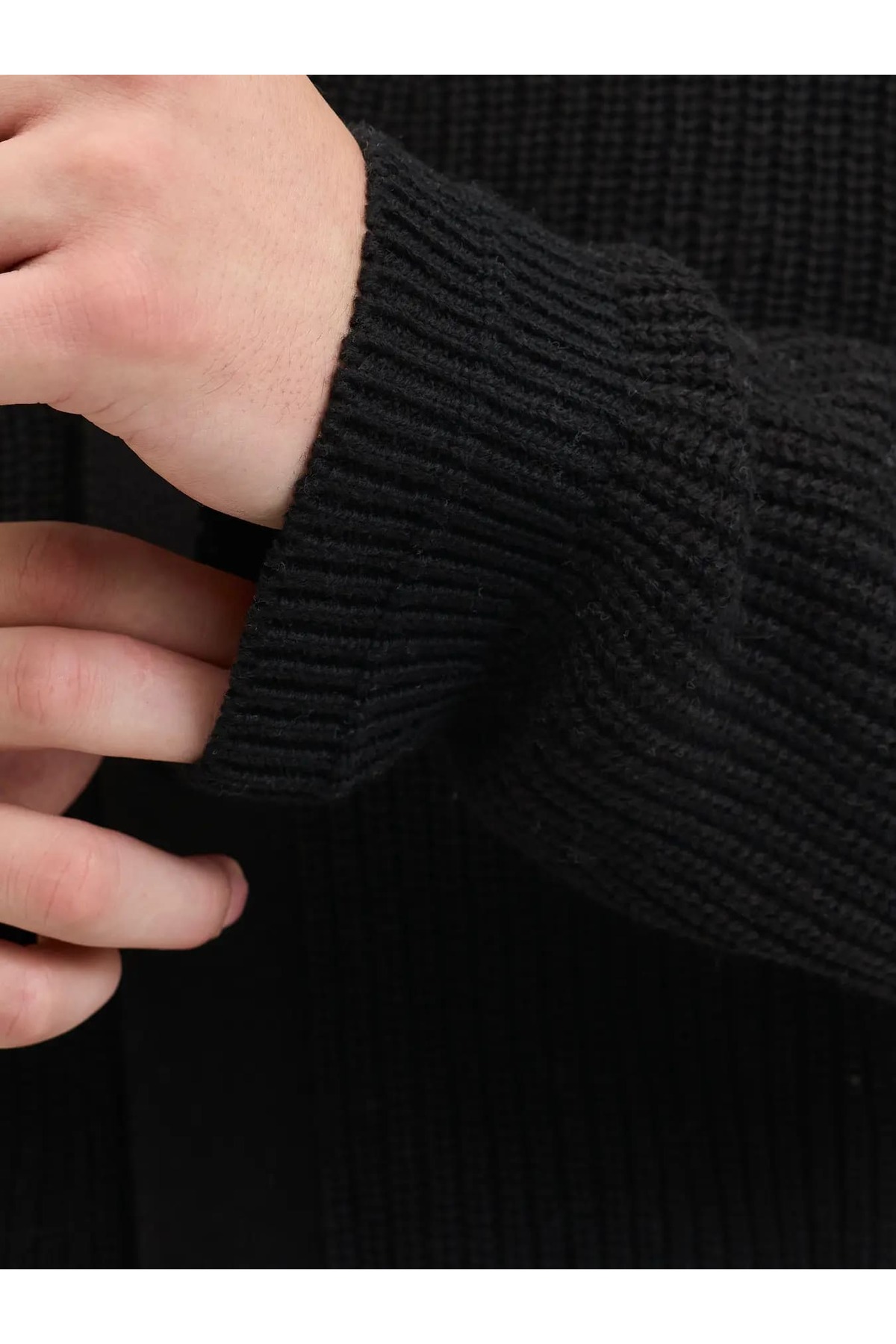 Jack & Jones  J&J JJConnor Knit Cardigan Regular Fith Erkek Hırka Kazak 12278960 Siyah - Görsel 7