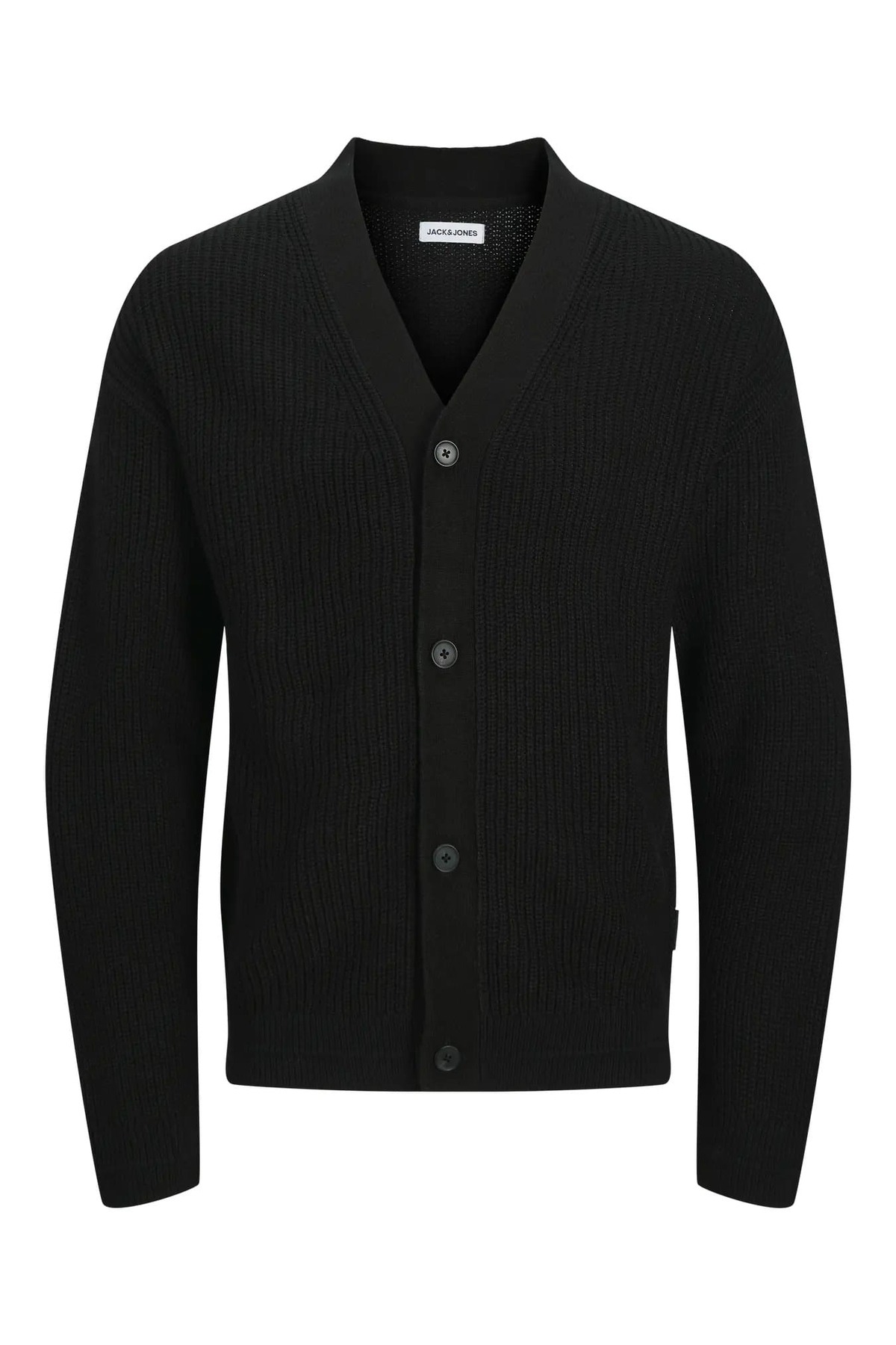 Jack & Jones  J&J JJConnor Knit Cardigan Regular Fith Erkek Hırka Kazak 12278960 Siyah - Görsel 2