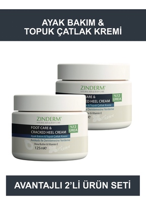 zinderm Ayak ve Topuk Çatlak Bakım Kremi 2 X 125ML