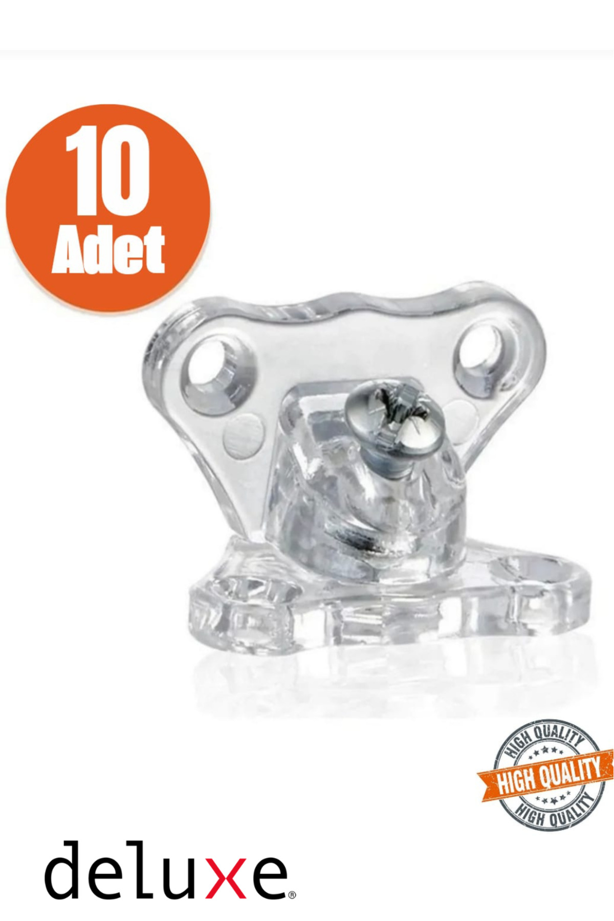 Deluxe Angled Transparent Puller Butterfly Corner Joining Unbreakable 10 Pieces