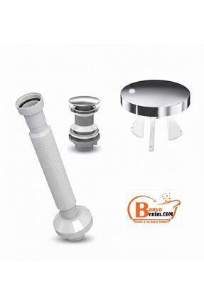 iz yapı dekorasyon İz yapı Felix pop up sifon TAŞMA DELİKLİ paslanmaz + Lavab...