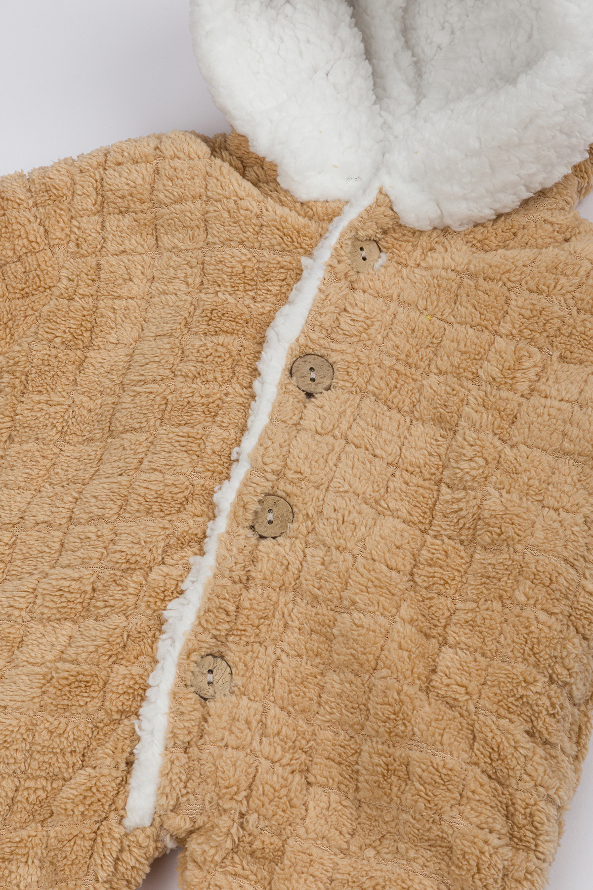 Lui Baby Polarlı Kapüşonlu Welsoft Tavşan Kulaklı Bebek Tulum fotoğrafı 3 (önizleme)