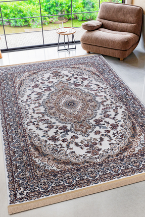 Qadifa Home Yüksek Kalite Salon ve Oturma Odasına Uygun Dokuma Halı, Klasik, ...