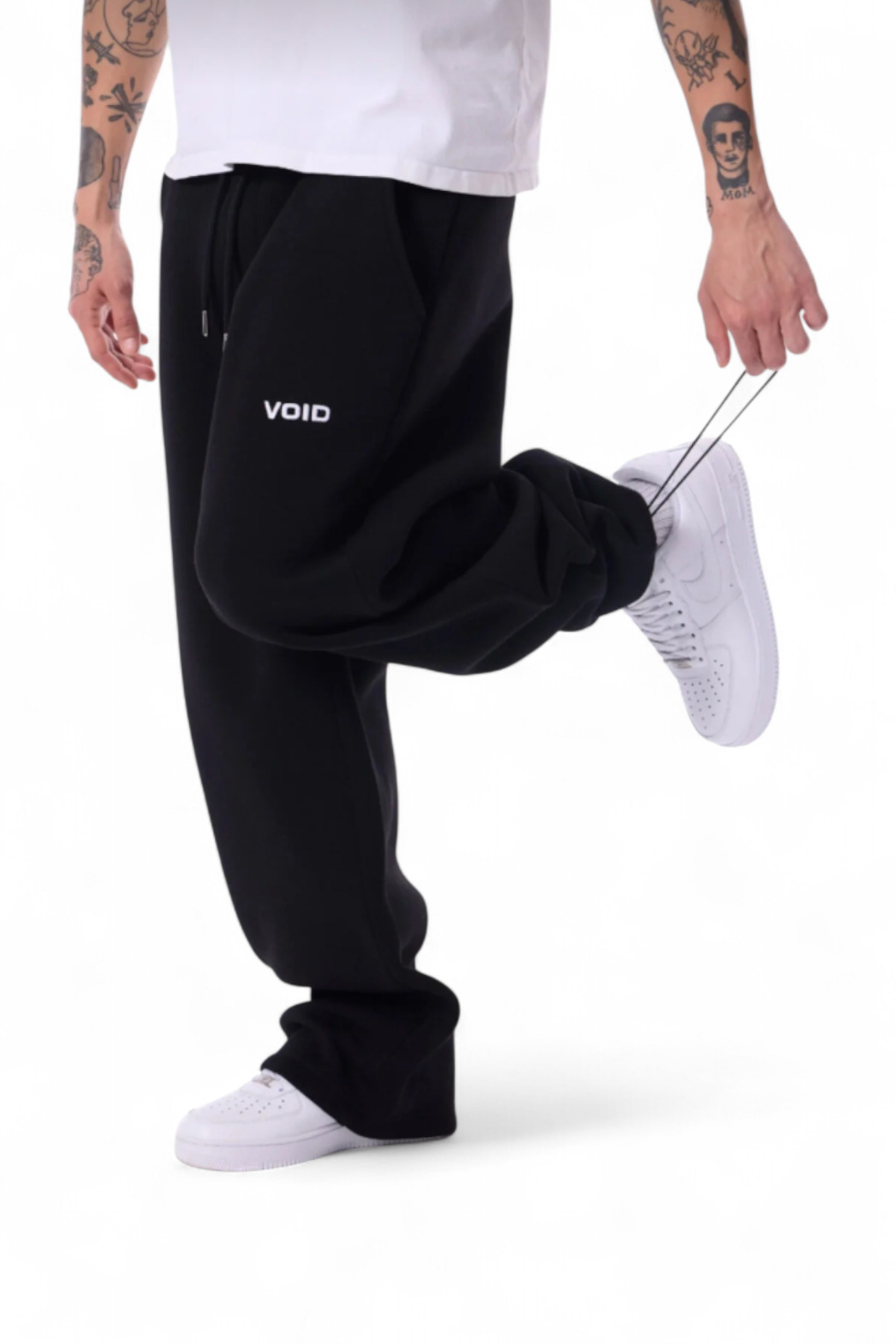 ehven  Unisex Eşofman Altı Kışlık Orginal Siyah Voıd Oversize