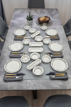 ers erbaşlar Good Food, Good Mood 20 Parça 6 Kişilik Kahvaltı Takımı, Seti