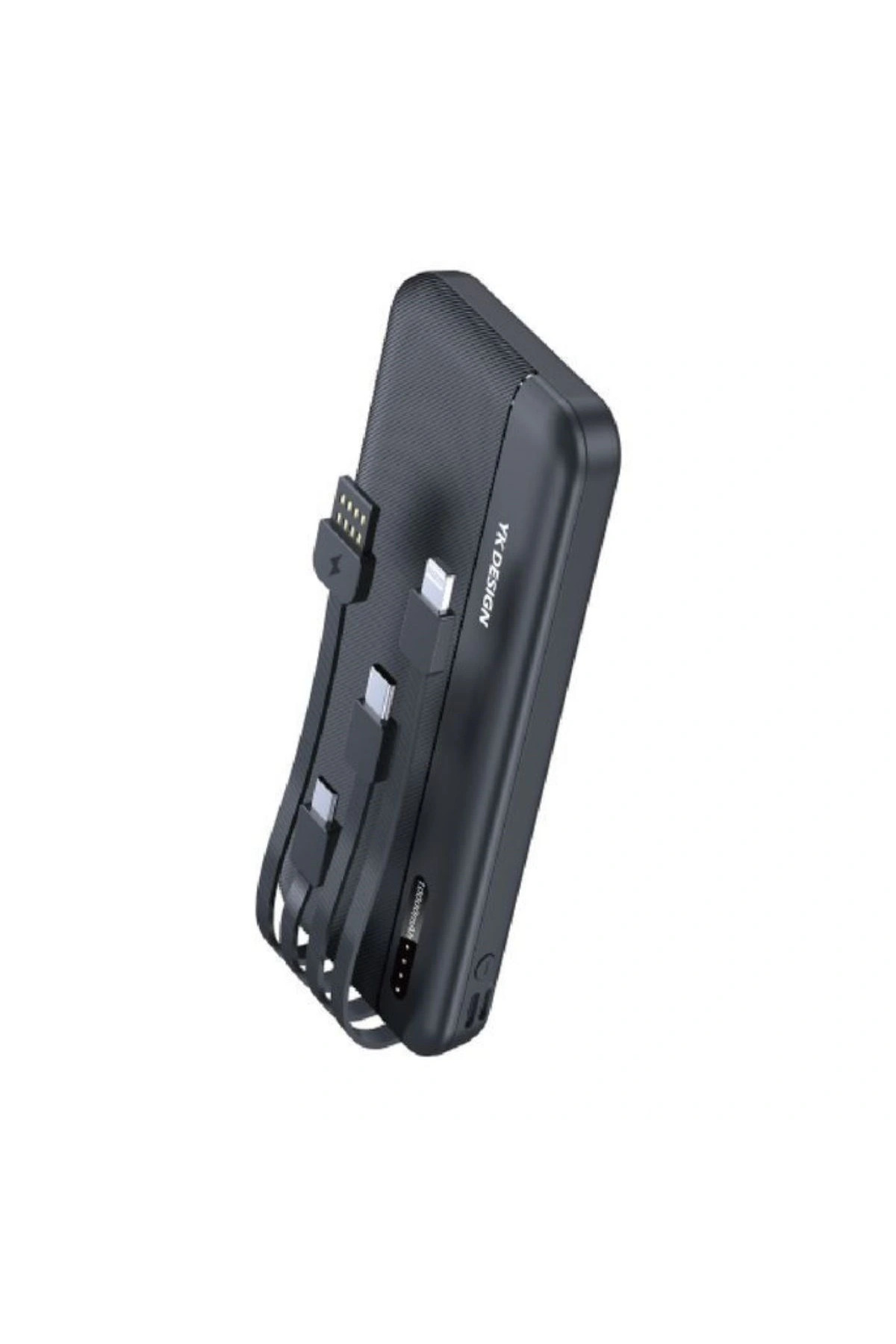 shopwave 10000 mAh Micro Type-C USB Lightning 4 Kablolu Hızlı Kablosuz Şarj Powerbank (5047)