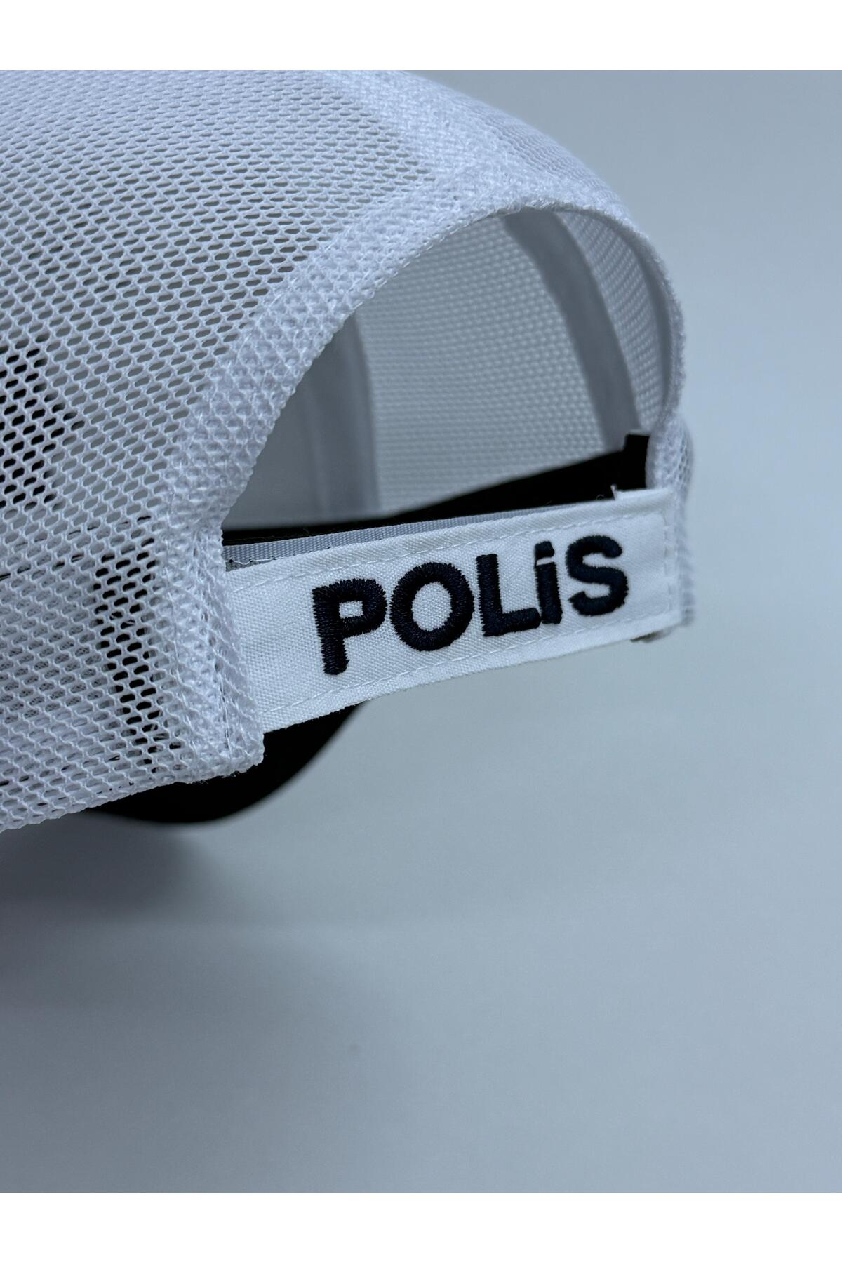 ÖZDEMİR ŞAPKA POLİS YAZLIK TRAFİK MAVİ ŞERİTLİ görsel 7