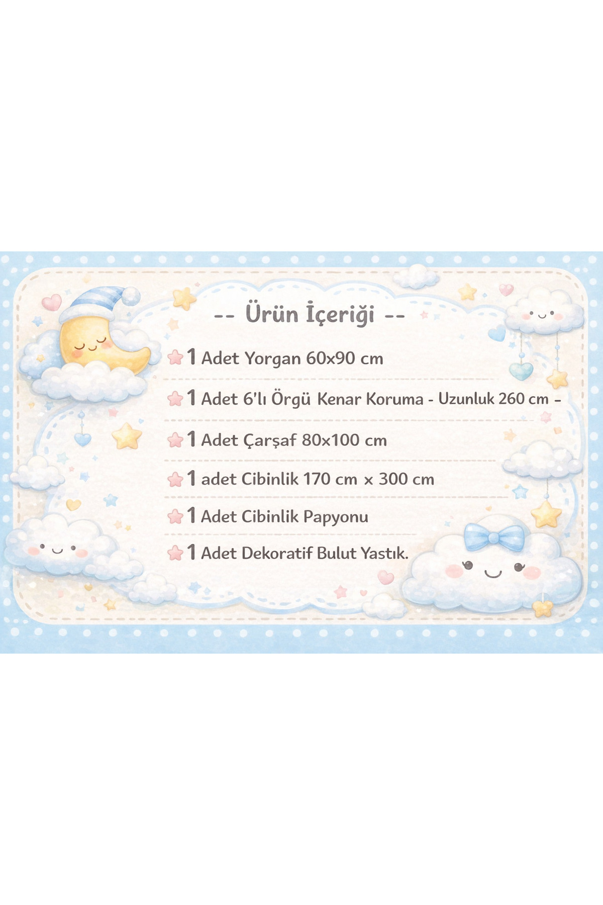 Baby Étoile Örgülü Sepet Beşik Uyku Seti - Örgü Uzunluğu 260cm - fotoğrafı 2 (önizleme)