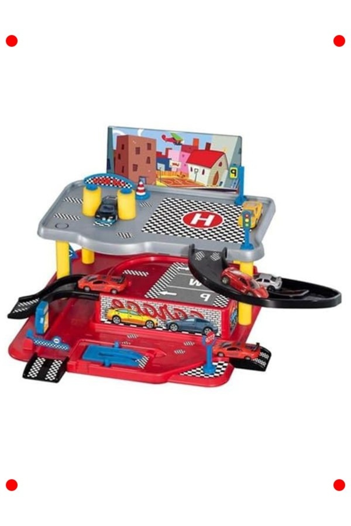 مجموعه بازی گاراژ دو طبقه کودکان