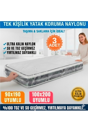 erfa plastik ambalaj 1984'den beri Tek Kişilik Yatak Baza Koruma Naylonu 90x1...