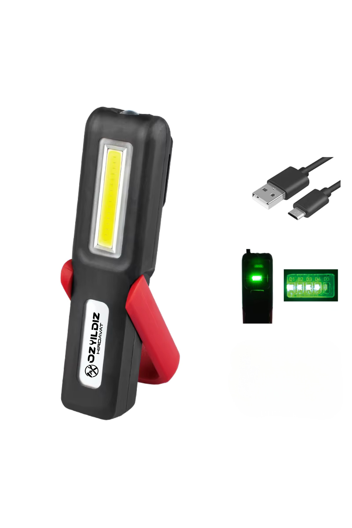 özyıldız Şarjlı LED El Lambası-Mıknatıslı Fener (3 W - 240 Lümen