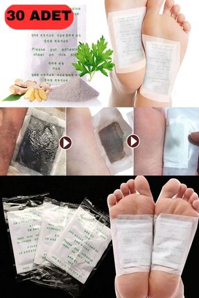 Dihamer 10 Adet Detoks Ayak Bandı Detox Sağlık Vücut Temizleyici Toksin Bandı...