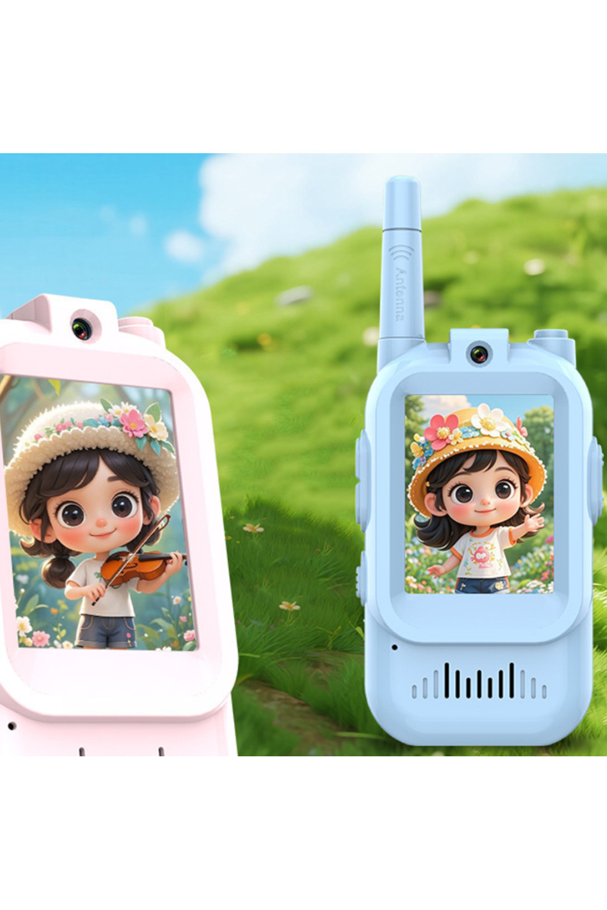 M90 Akıllı Çocuk Telsizi Smart Görüntülü Konuşma 4 Farklı Ses Efekti Walkie Talkie 2 Adet Telsiz fotoğrafı 5 (önizleme)