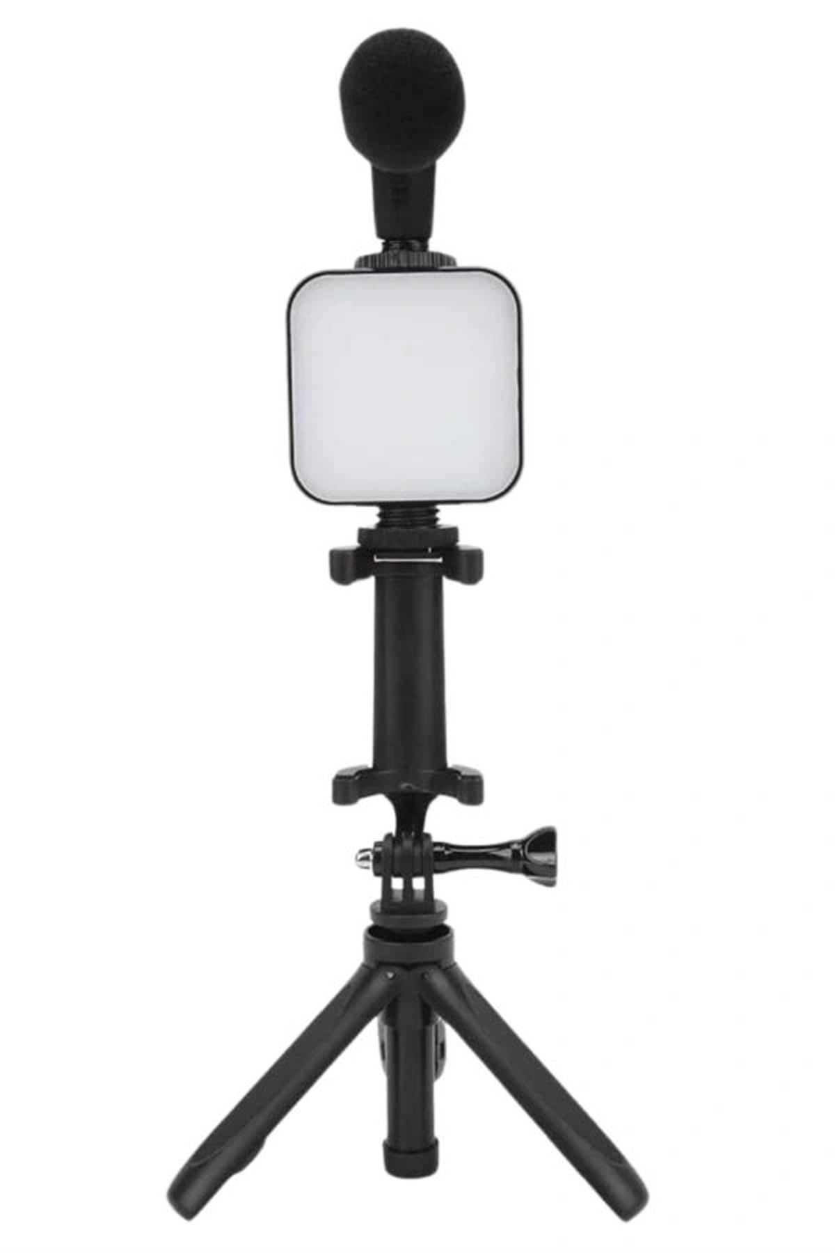 KaF KeF SHoPP VLK Telefon Tutucu Mini Mikrofonlu Tripod Vlog Çekim Video VLK fotoğrafı 5 (önizleme)