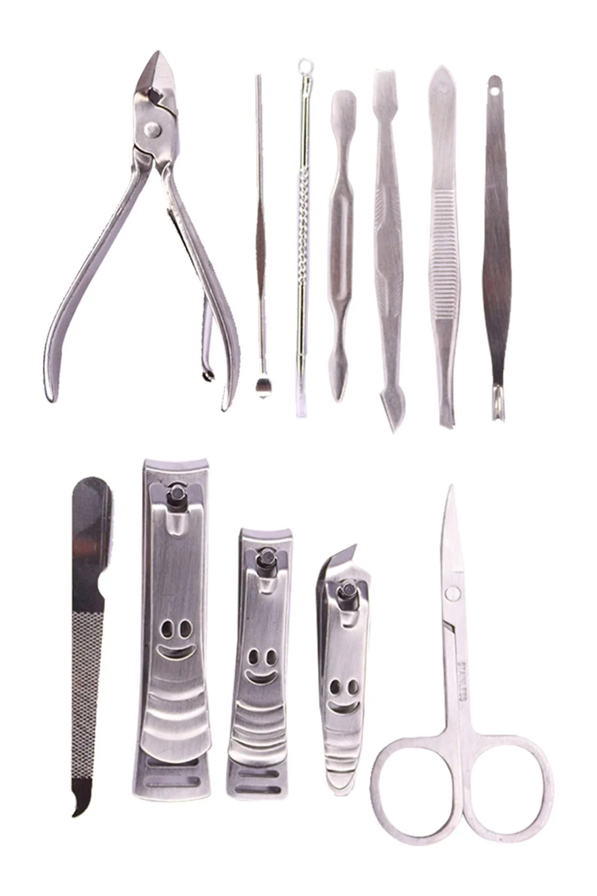 KaF KeF SHoPP VLK Tırnak Makası Tırnak Bakım Seti Deri Çantalı 12 Parça Set (5047) VLK fotoğrafı 3 (önizleme)