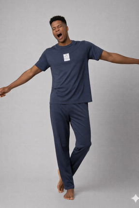 sleeproom Erkek Kısa Kol PİJAMA TAKIM NYC01 BASKI