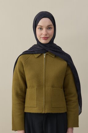 diorel Etro Desen Yün İpek Şal Antrasit